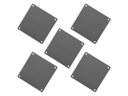 Aetheria 5pcs Capa Anti poeira para Ventilador Pc 12x12cm Pvc Preto Proteção Dust Cover