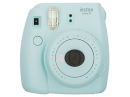 Máquina Fotográfica Instantânea FUJIFILM Instax Mini 9 (Ice Blue - Obturação: 1/60 sec - 2x Pilhas AA-1.5V - 62x46mm)