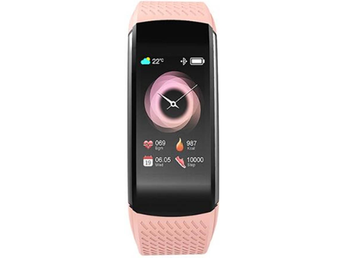 Smartwatch WJS ZH0076- (Bluetooth - Monitor Cardíaco - Rosa)