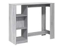 Mesa Bar com Prateleiras Derivados de Madeira Cinzento Sonoma MAISON EXCLUSIVE (51x50x103,5 cm)