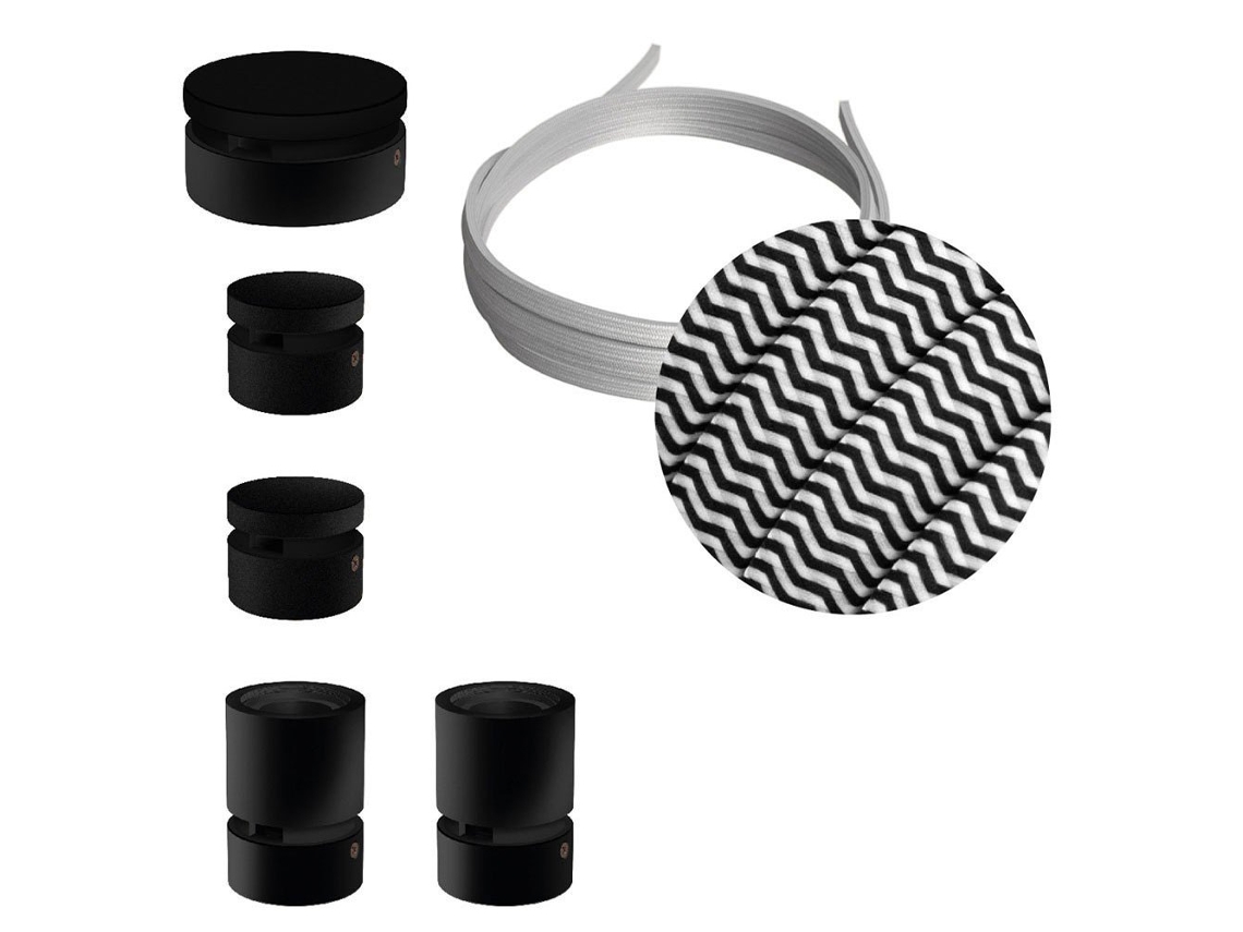 Grinalda CREATIVE CABLES Kit iluminação wiggle filé system cz