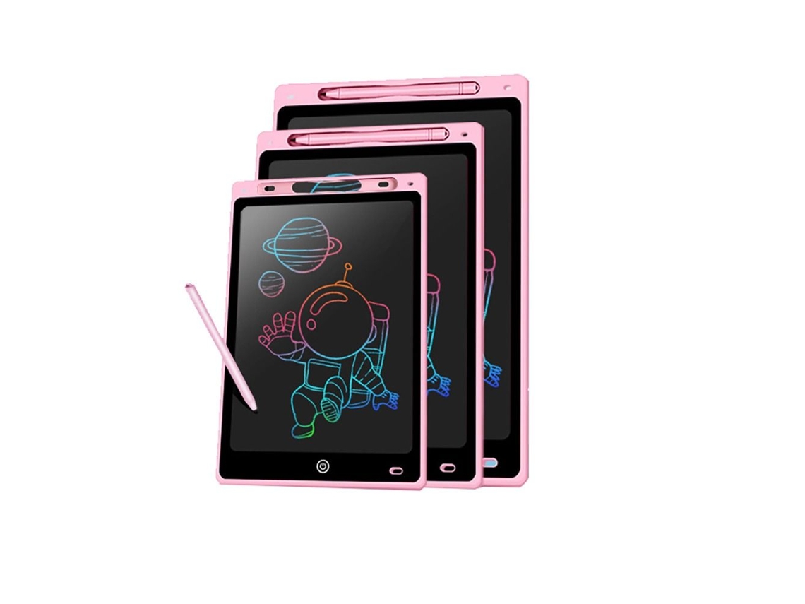 Mesa Digitalizadora Lcd Para Escrita E Desenho, Rosa, 10 Polegadas. Aquaforge