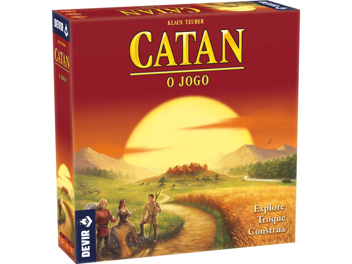 Jogo de Tabuleiro DEVIR Catan (Idade Mínima: 10 - Nível Dificuldade: Intermédio)