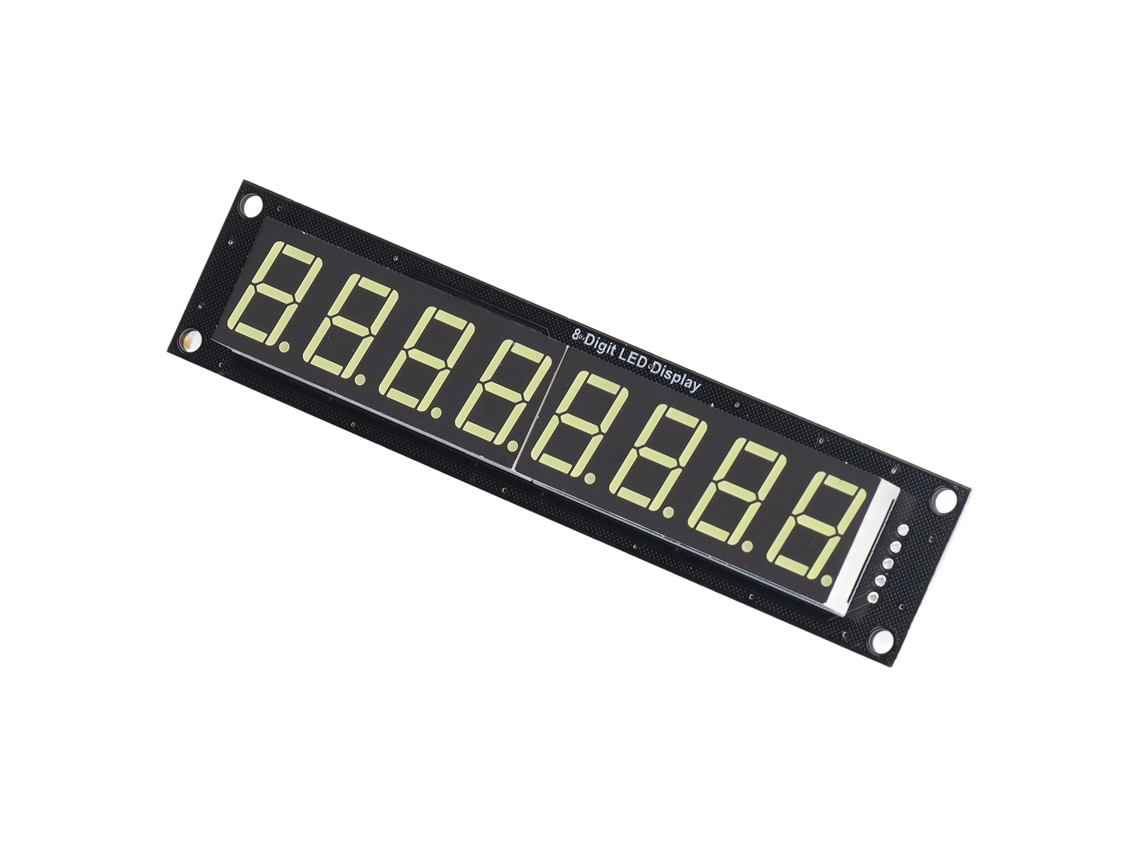 Laxiscreed Display Led De 8 Dígitos Com Segmentos Digitais E Controlo Por 74hc595