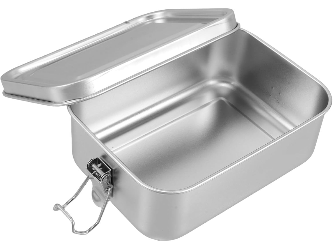 Marmita Bento Dechous De 850ml Em Aço Inoxidável Com Tampa Hermética Para Alimentos, Ideal Para Escola E Trabalho Mantém
