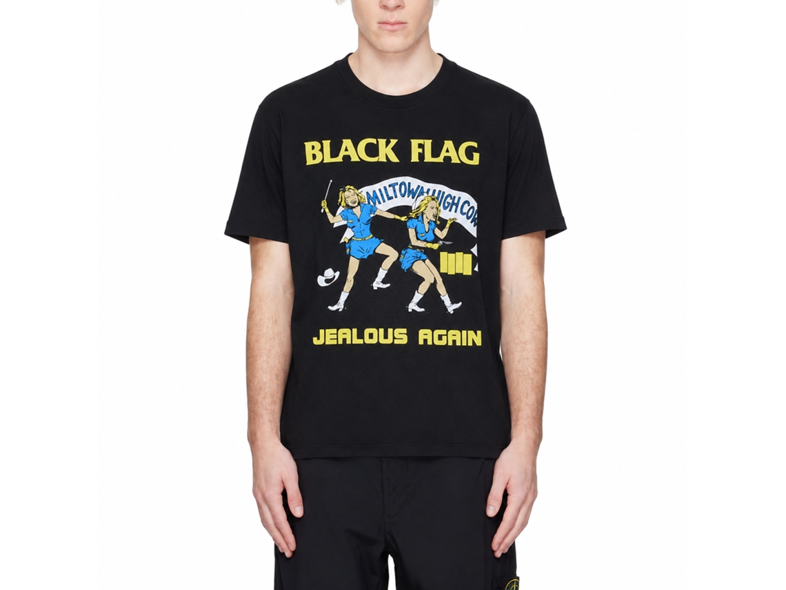 Black Flag Jealous Again T-shirt Black Unisex Adults Size:s