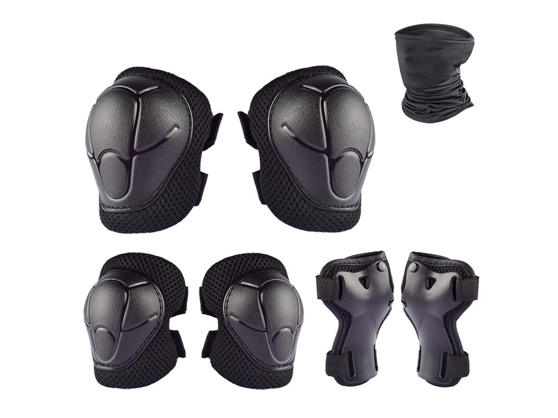 Conjunto de 7 Joelheiras e cotoveleiras AQUAFORGE, proteção infantil