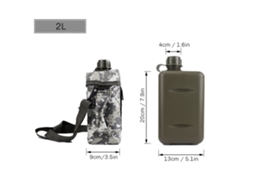 Garrafa de Água Camping 2l Bpa Free com Mochila