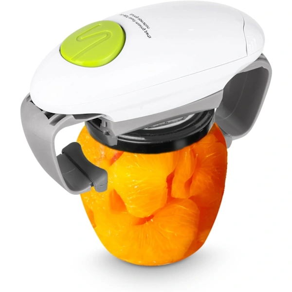 Abridor De Latas Elétrico, Aparelho De Cozinha Robusto E Resistente Para Latas Lacradas, Abridor De Latas Automático E Sem Uso Das Mãos(branco)