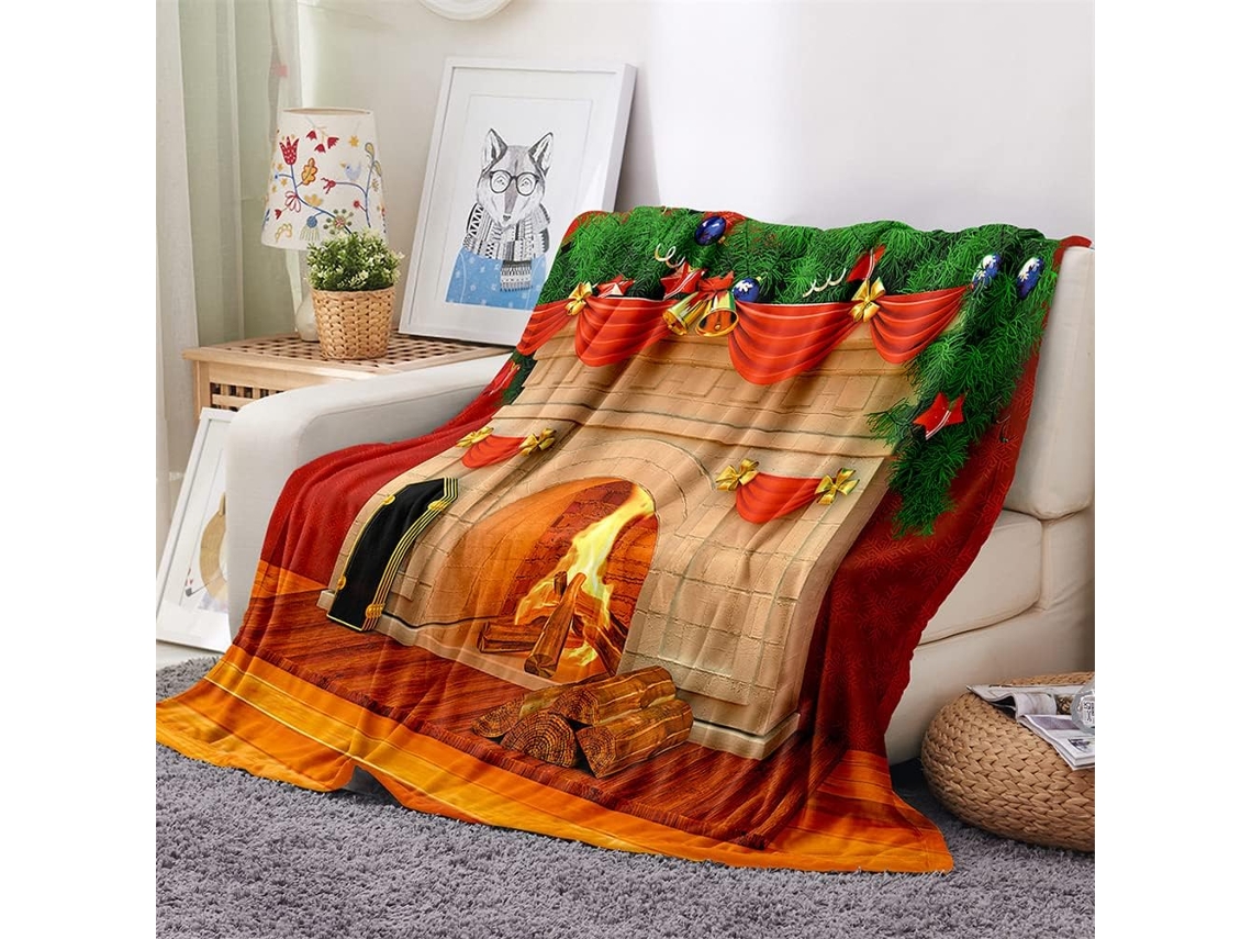 Manta de Flanela Fansu Quente e Macia Inverno em Microfibra 3d Ideal para Cama Ou Sofá Adequada Adultos Crianç