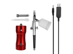 Kit de Pincel de Ar com Compressor S/MARCA