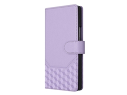 Capa De Couro Para Celular Com Relevo Rfid Em Formato De Favo De Mel
