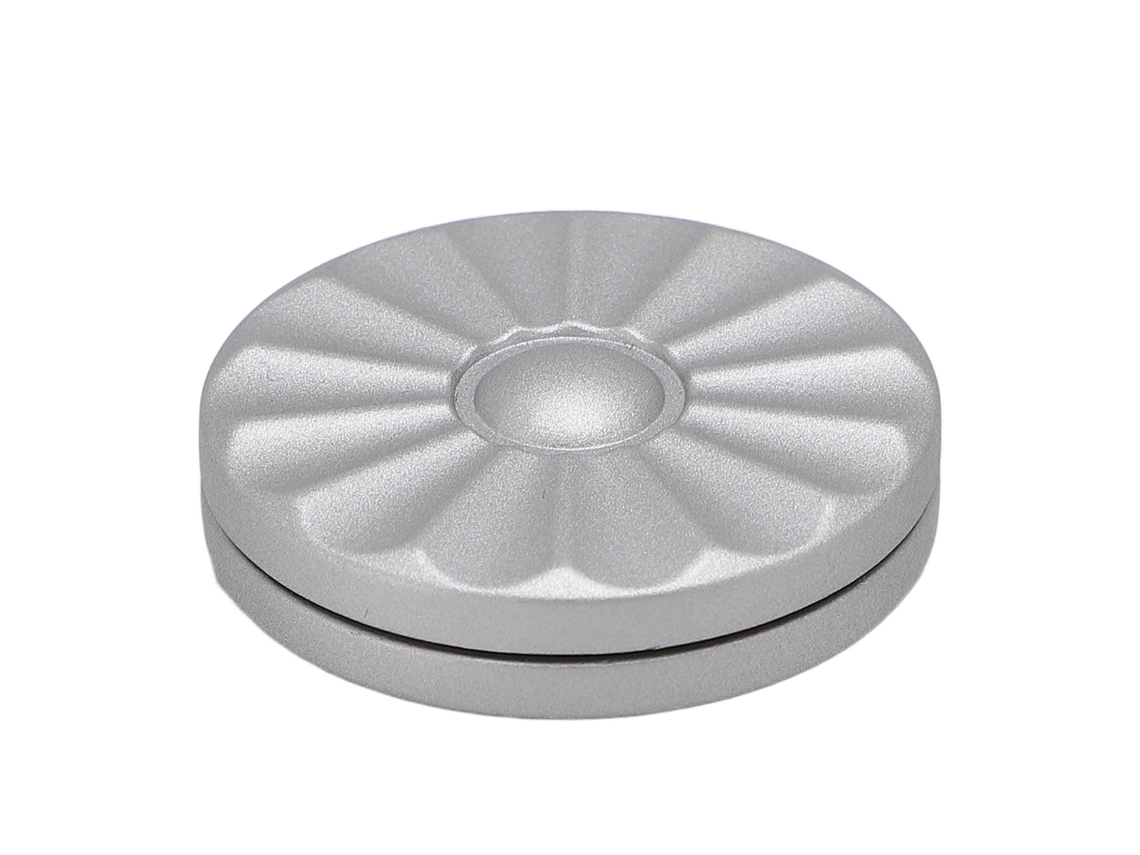 Mali brinquedo Sensorial Push Slider Metal para Adultos Alivio de Estresse Portátil Prata