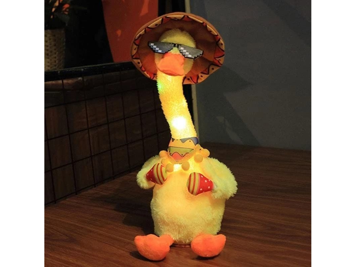 2026 brinquedo Pato Cantor, Pato de Pelúcia Dançante com 120 Músicas em Inglês para Decoração e Presente Infantil
