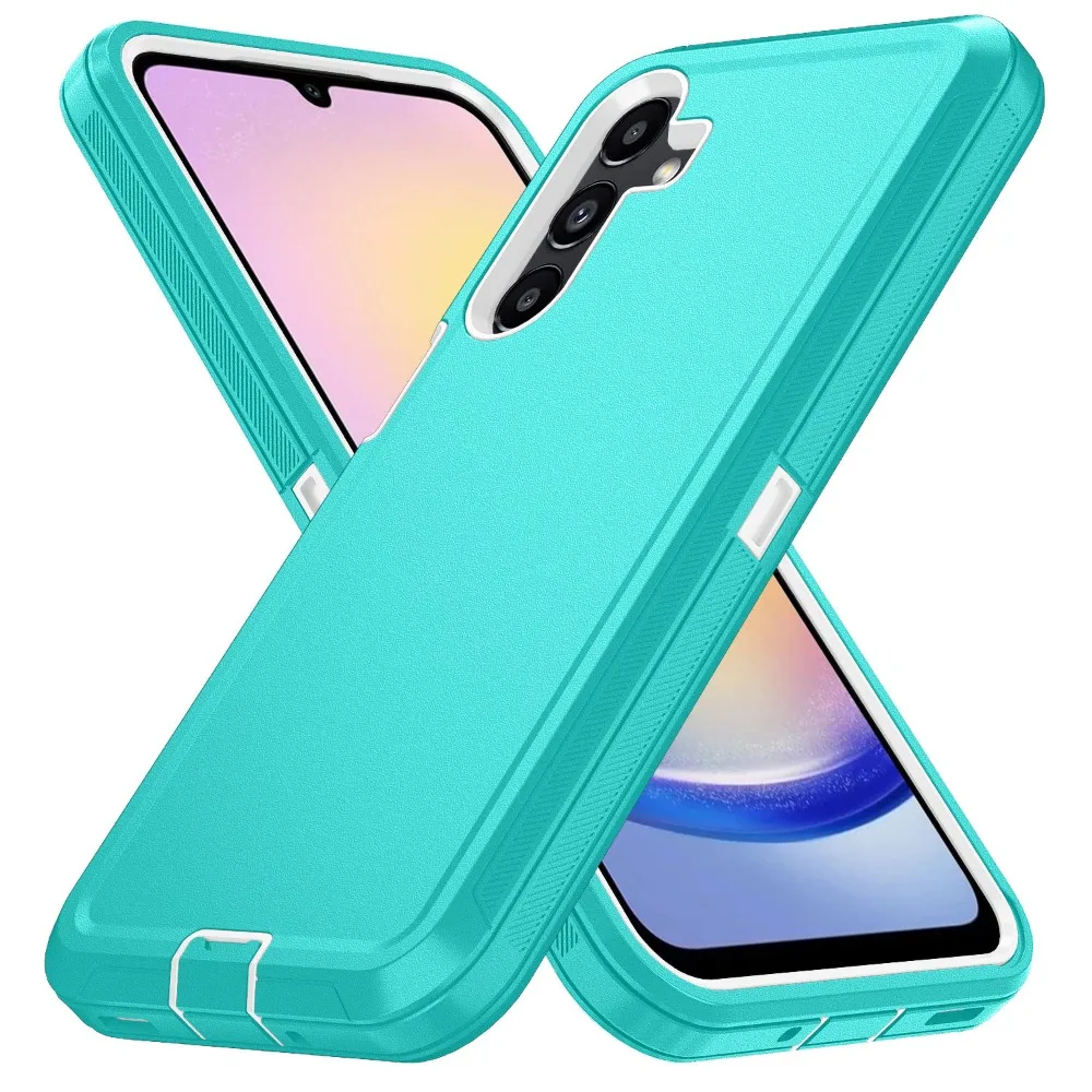 (azul, Galaxy A55) Capa Protetora Para Celular Samsung Com Clipe.