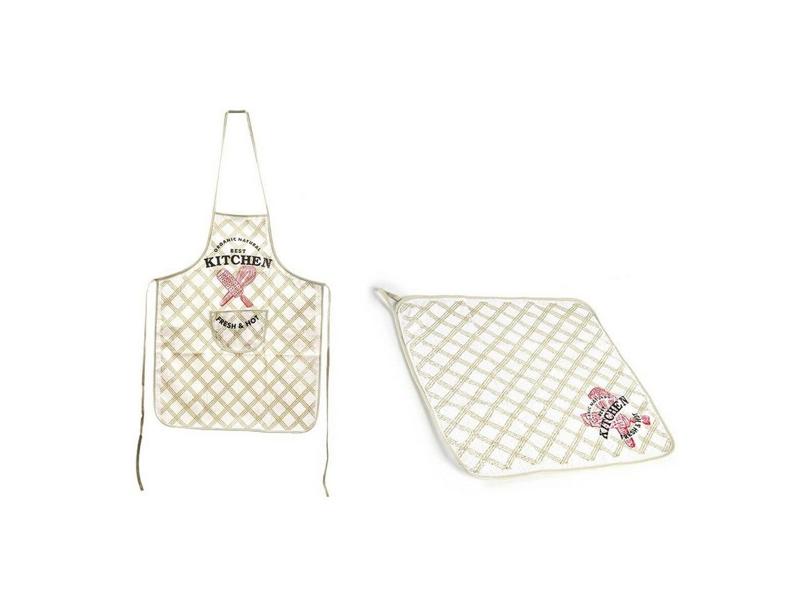 Conjunto Avental Pano de Cozinha (2 pcs)