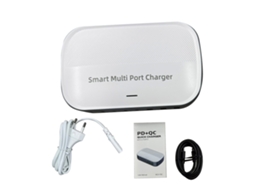 Carregador de Mesa EOOCOO, 8 Portas, 200w, Tensão 110 240v, Plugue Eu