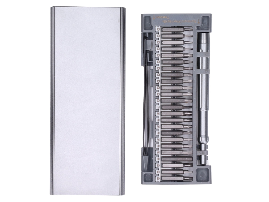 Kit De Ferramentas De Reparo Eletrônico 50 Em 1 Chave De Parafuso Magnética S2 Aço Inox Mini Precisão
