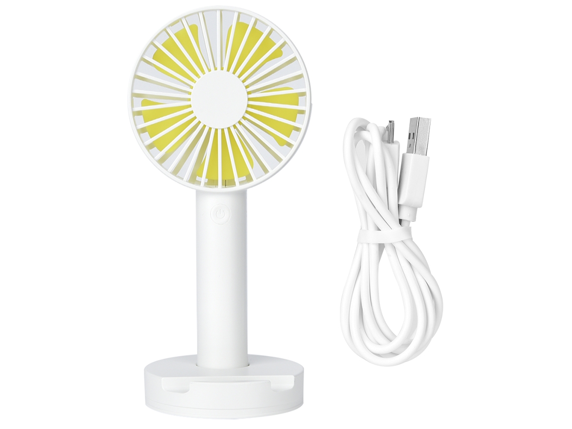 Ventilador Mini Portátil Usb Silencioso Viagem Branco