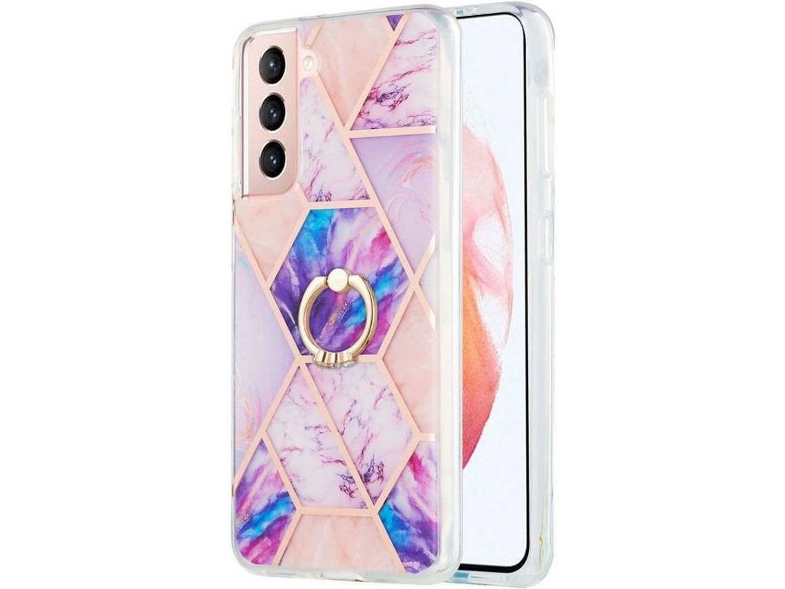 Capa Samsung Galaxy S21 5G HFS-HOUSE Mármore (Roxo)