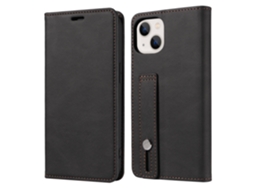 Capa De Couro Com Alça De Pulso Para Celular, Capa Para Fliphonepreto - Iphone 12 Pro Max