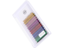 6 pares de presilhas de cabelo grossas e hipoalergênicas com glitter, extensões coloridas.