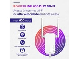 Amplificador Wi-Fi STRONG Powerline Wifi 600 Duo EU V2 (Outlet Caixa Aberta - Branco)