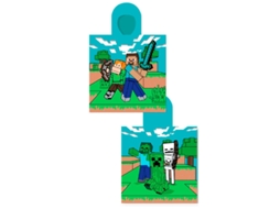 Toalha Poncho de Algodão EDUCA BORRAS Minecraft