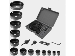 Conjunto de Serra de Agujeros 16 Peças, 19-127mm | S/MARCA