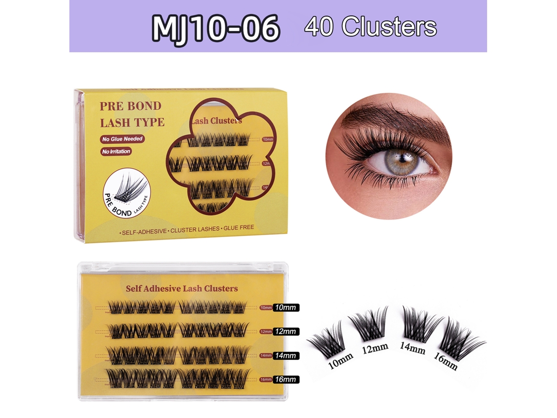 Kit De Cílios Falsos Segmentados - Sem Cola E Com Aparência Natural