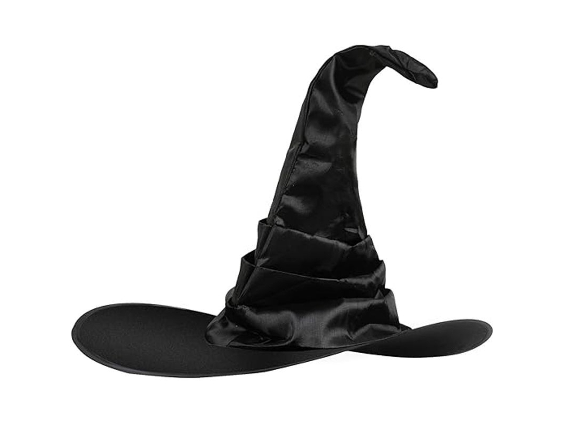Black Witch Chapéu para Mulher Criança Adulto Fantasia Fantasia Halloween