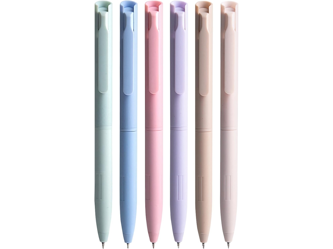 Canetas Em Gel Coloridas Para Journaling – Conjunto Com 6 Unidades,