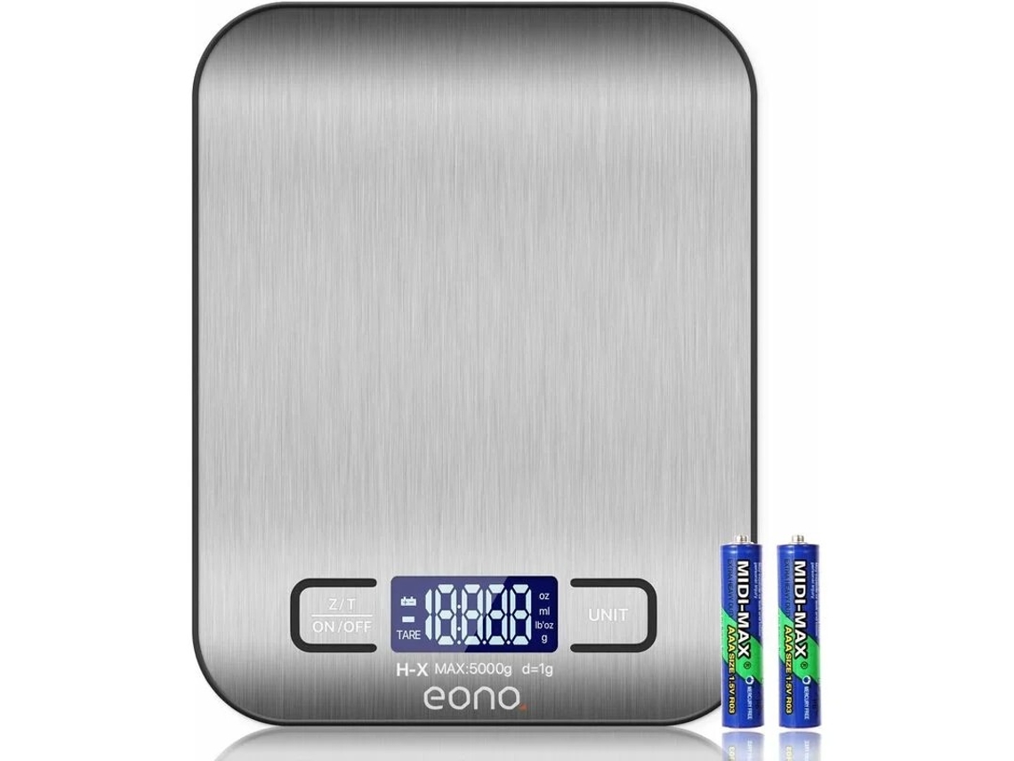 Balança Compacta Eletrônica De Precisão 5kg/1g, Aço Inoxidável, Para Joias E Cozinha