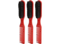 Conjunto De 3 Pentes Cabeça Dupla Para Cabelo E Barba, Escova Multifuncional Para Cuidados Pessoais Masculinos