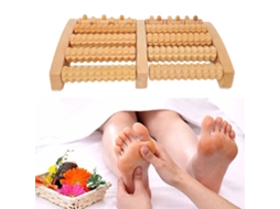 Rolo De Acupressão Para Os Pés, Massageador De Madeira Para Fascite Plantar, Multiferramenta Portátil, Alívio Do Estresse E Melhora Do Fluxo