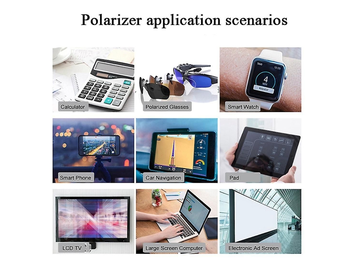 Filtro Polarizador Linear Para Lcd/led(com Cola)