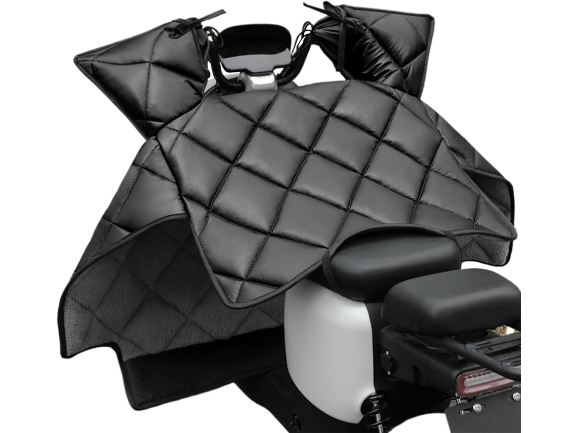 Protetores de perna para motociclismo no inverno couro acolchoado e prova vento para homens e mulheres VAYOTOY