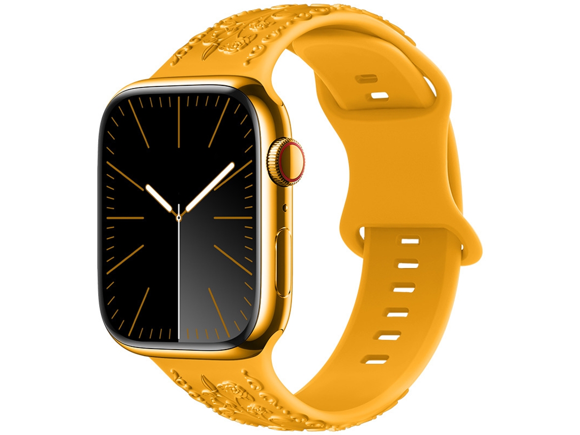 Bracelete Para Apple Watch 38/40/41/42mm Amarelo Cuich