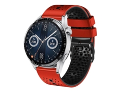 Pulseira De Silicone Perfurada Bicolor Para Huawei Watch Gt3 46mm 22mm
