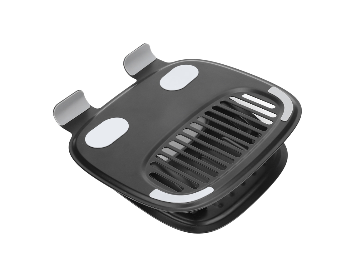 Suporte Para Laptop Em Liga De Alumínio Preta, Dobrável, Com Altura Ajustável, Design Oco, Para Laptops De 10 A 16 Polegadas Brilvibera