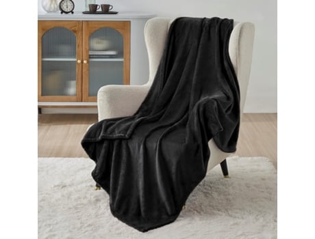 Manta Suave Preto 120x150Cm-BOD HOME
