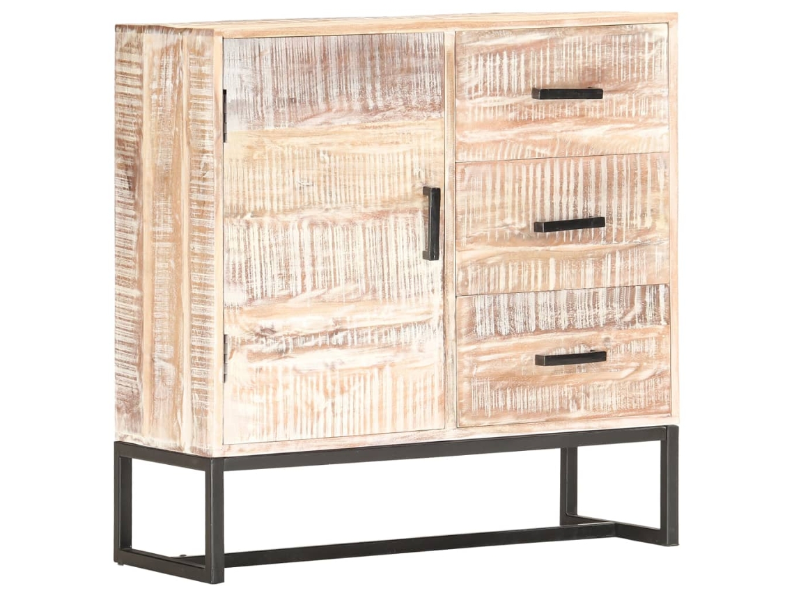 Sideboard, Sideboards Vidaxl Branco Madeira De Acácia (n/a)