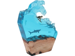 Luminária Noturna Led Ocean Surf Decorativa Artesanal Iluminação