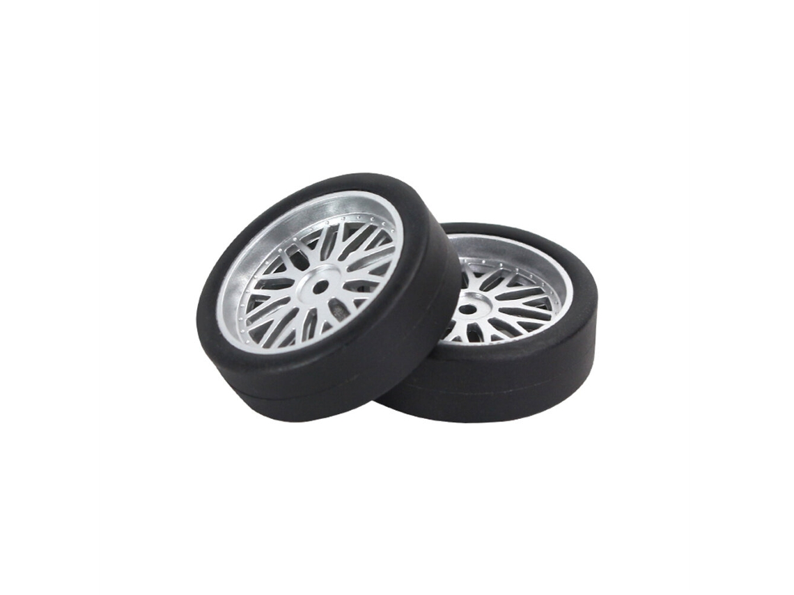 Conjunto de 4 Pneus e Rodas de Drift Melhorados para Carros Rc Ldrc A86 A86p 1/18 Peças de Substituição La0034 1 MDUG