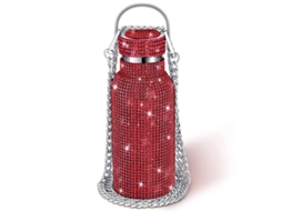 2026 botella Térmica de Acero Inoxidable Con Piedras Brillantes 500 Ml Rojo