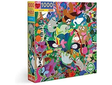 Puzzle EEBOO and Love Sloths square adult Jigsaw Puzzle (Idade Mínima: 4)