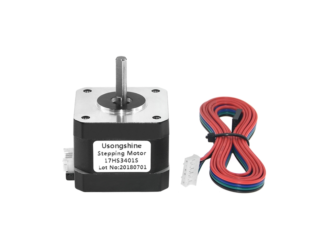 Motor De Passo Para Impressora 3d 17hs3401s 34 Mm 1,0 A 290 Nm 2 Fases 4 Fios 42 Motor Nema17 Com Fio Para Impressora 3d Faça Você Aquaforge