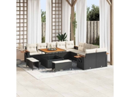 Vidaxl Conjunto De Sofá De Jardim 17 Unid. 12-número De Lugares