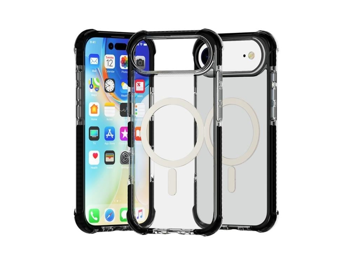 Capa De Acrílico Transparente À Prova De Choque Para Iphone 17 Air - Magnética - Magsafe