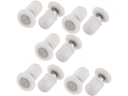 Disco de Rolete para Porta Box Banheiro, 28 Mm Diâmetro, 10 Unidades CHABERLU
